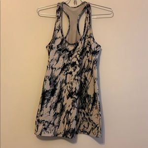 Lululemon racerback tank marble tan black